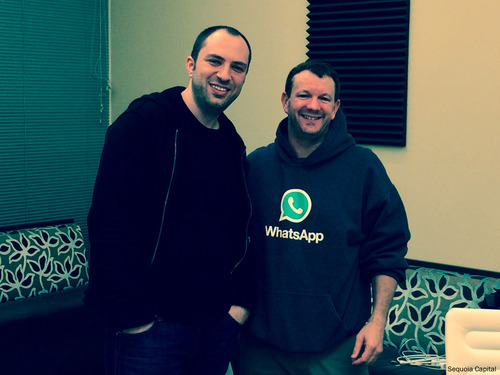 WhatsApp Co-Founders Jan Koum and Brian Acton