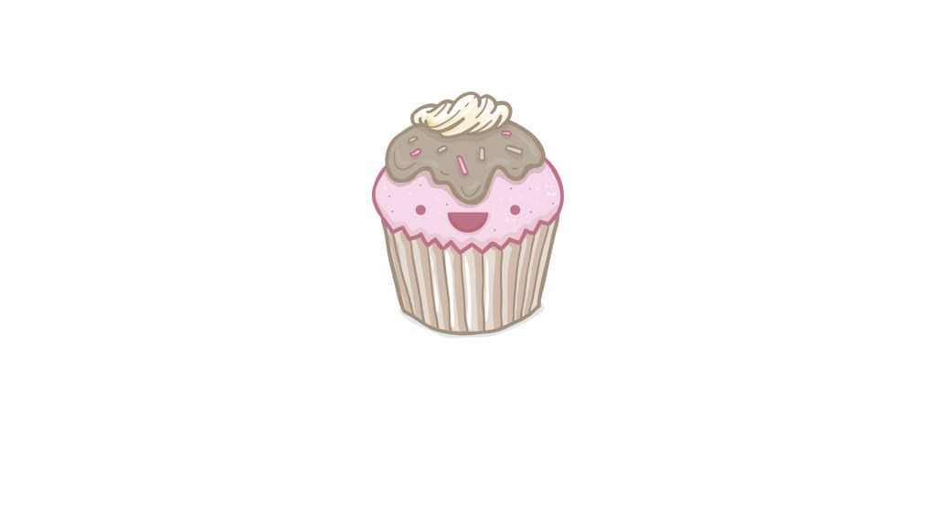 Illustration of a cupcake